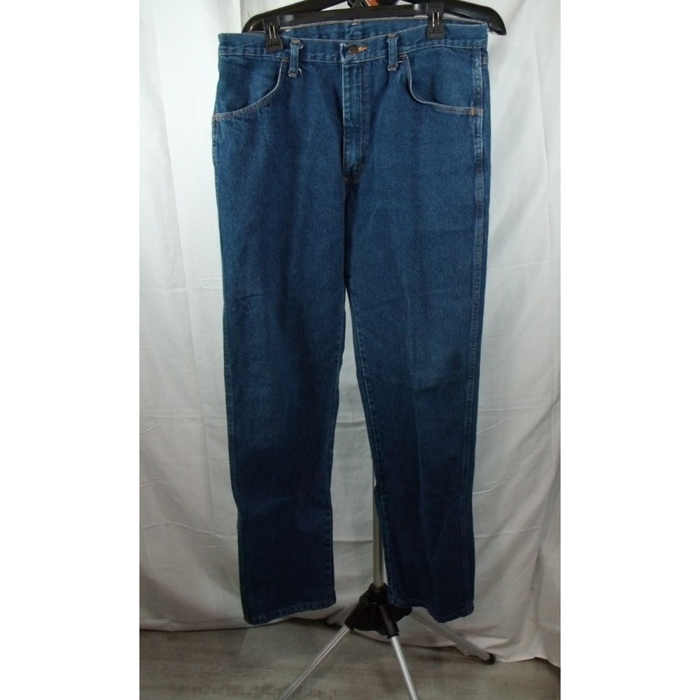 Rustler Jeans Mens‎ Size 36x32 Blue Denim Straight Leg Classic Fit Medium Wash